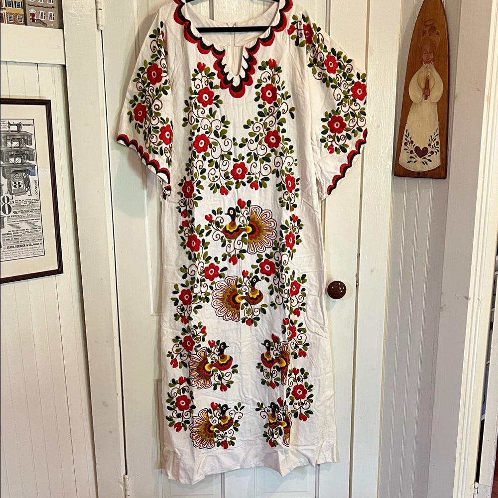 Floral Embroidered Maxi Dress